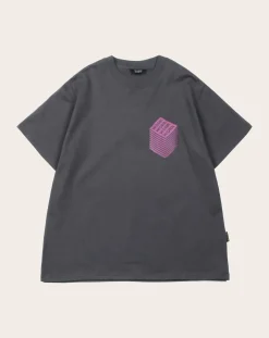 TEE LIBRARY Tee-Shirts, Polos-T-Shirt Who I am-Enthusiasm cotton Gris foncé