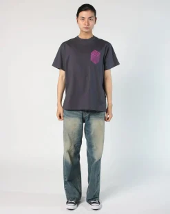 TEE LIBRARY Tee-Shirts, Polos-T-Shirt Who I am-Enthusiasm cotton Gris foncé