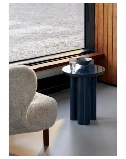& Tradition Tables, Bureaux-Tung JA3 Side Table Bleu Acier
