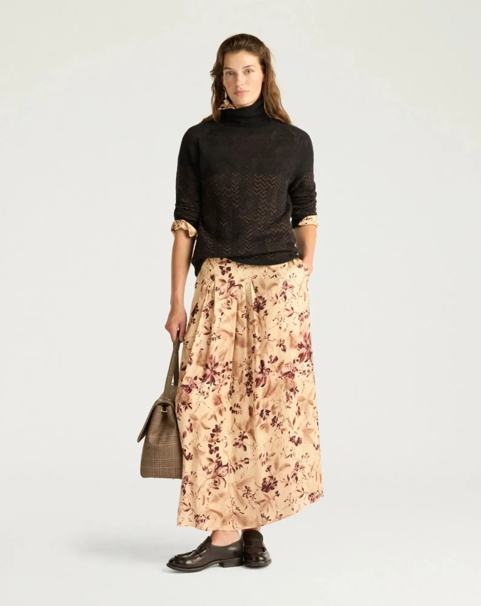 Momoni Pulls, Gilets-Twain Alpaca Sweater Marron