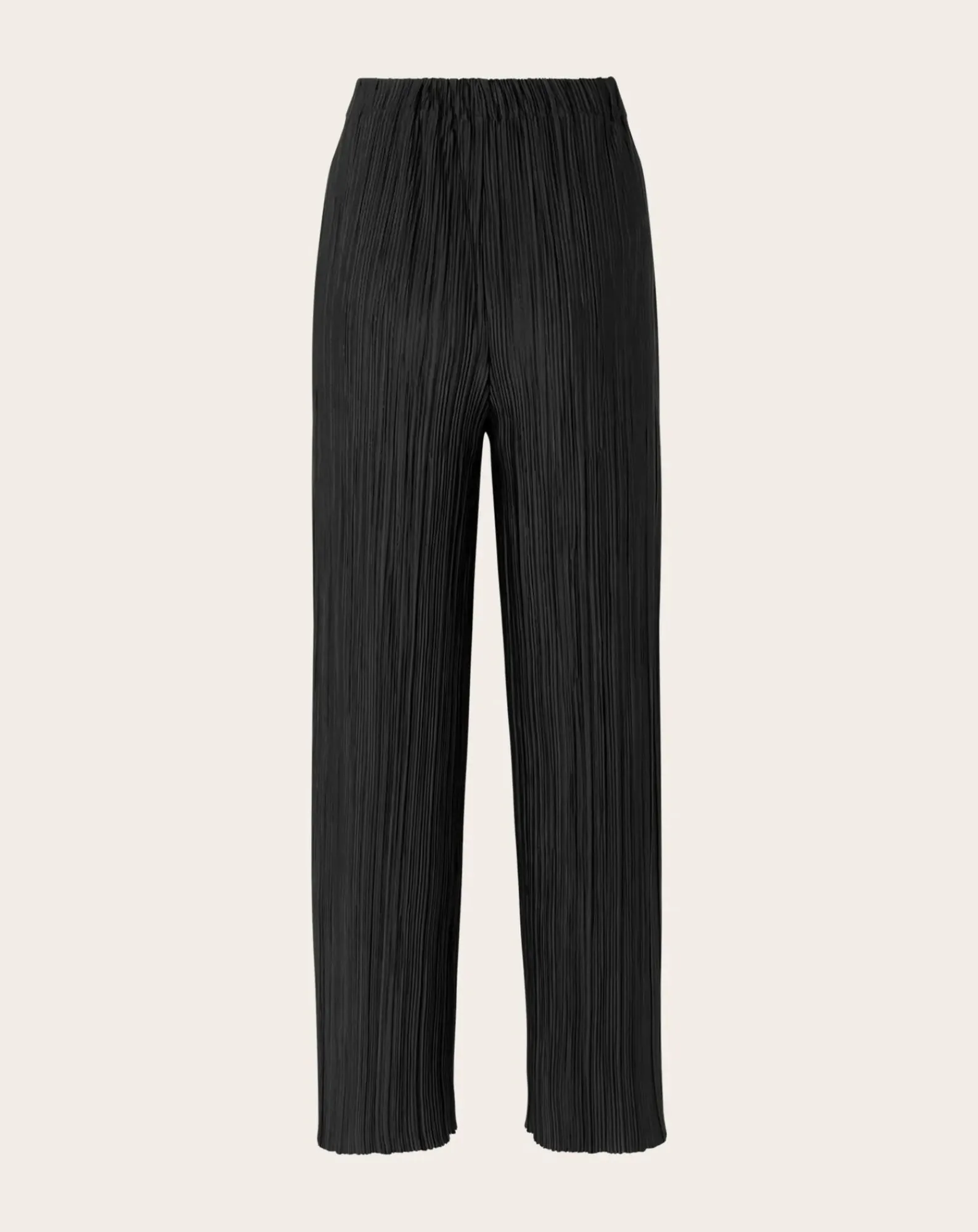 Samsoe Samsoe Pantalons, Jeans-Uma pleated pants in jersey Noir