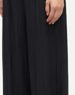 Samsoe Samsoe Pantalons, Jeans-Uma pleated pants in jersey Noir