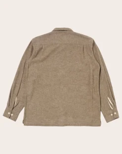 Universal Works Chemises-Utility shirt Olive