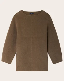 Soeur Pulls, Gilets-Valerian Wool Sweater Beige