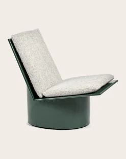 Serax Fauteuils, Canapés-Valerie Easy Chair in Lacquered Steel Vert