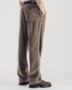 Parages Pantalons, Jeans-Velvet Dock Pants Beige