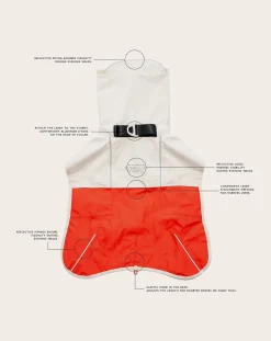 The Furry Folks Accessoires Animaux-Venture rain coat Orange
