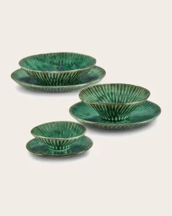 Serax Vaisselle-Verde Lanza plates, Pascale Naessens - Set of 2 Vert