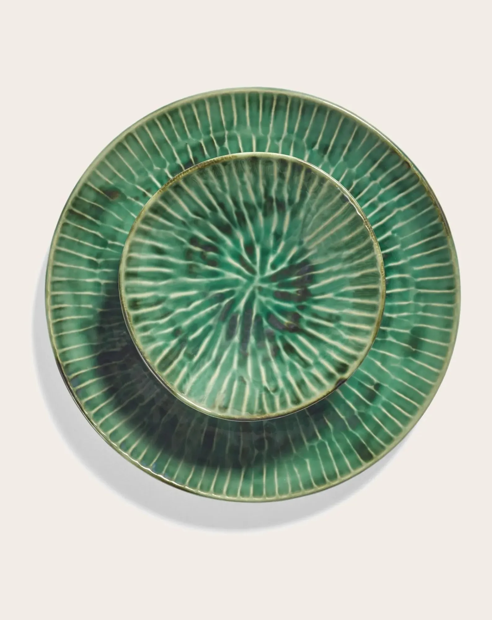 Serax Vaisselle-Verde Lanza plates, Pascale Naessens - Set of 2 Vert