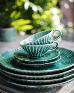 Serax Vaisselle-Verde Lanza plates, Pascale Naessens - Set of 2 Vert
