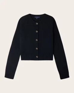 Soeur Pulls, Gilets-Virginia Merino Wool Cardigan Bleu marine