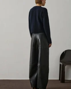 Soeur Pulls, Gilets-Virginia Merino Wool Cardigan Bleu marine