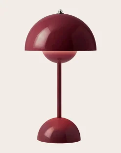 & Tradition Lampes À Poser-VP9 Flowerpot Portable Table Lamp, Vernon Panton Prune