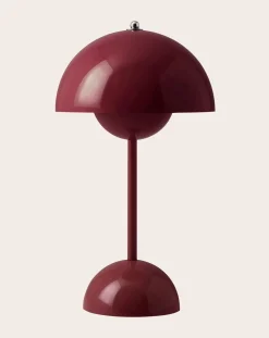 & Tradition Lampes À Poser-VP9 Flowerpot Portable Table Lamp, Vernon Panton Prune