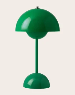 & Tradition Lampes À Poser-VP9 Flowerpot Portable Table Lamp, Vernon Panton Vert
