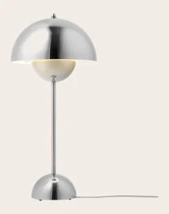 & Tradition Lampes À Poser-VP3 Flowerpot Table Lamp - Verner Panton, 1969 Chromé