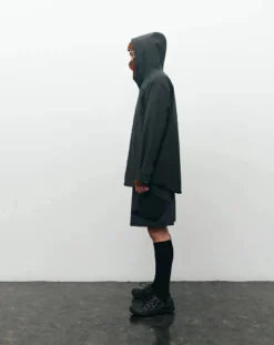 YDOT Vestes, Manteaux-Waterproof hooded jacket Gris foncé