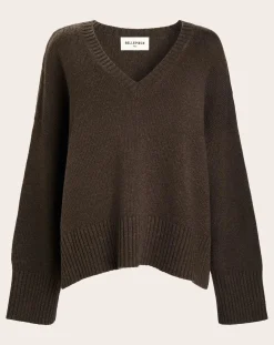 BELLEPIECE Pulls, Gilets-Watson Merino Wool Sweater Marron