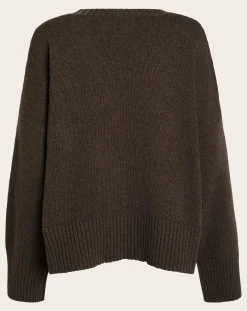 BELLEPIECE Pulls, Gilets-Watson Merino Wool Sweater Marron