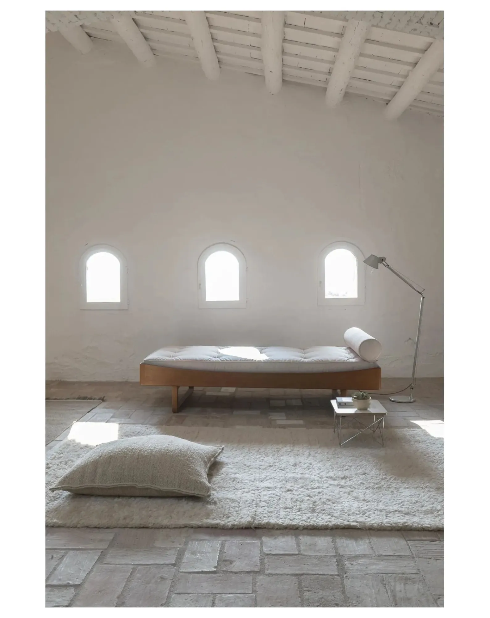 Nanimarquina Tapis-Wellbeing Afghan Wool Rug, Ilse Crawford Ecru