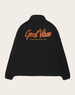 TEE LIBRARY Tee-Shirts, Polos-What Life is-Good Vibes Nylon Jacket Noir