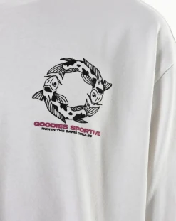 Goodies Sportive Tee-Shirts, Polos-White Carp T-shirt in organic cotton Blanc