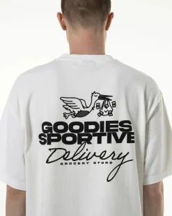 Goodies Sportive Tee-Shirts, Polos-White Delivery T-shirt in organic cotton Blanc
