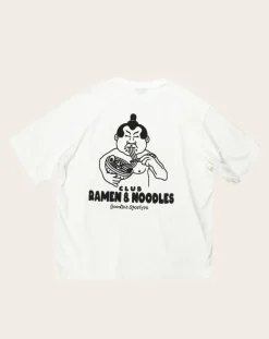 Goodies Sportive Tee-Shirts, Polos-White Noodles T-shirt in organic cotton Blanc