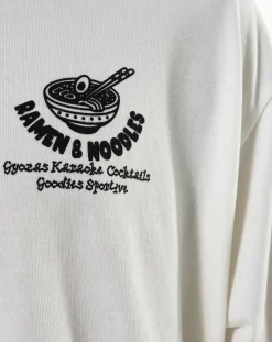 Goodies Sportive Tee-Shirts, Polos-White Noodles T-shirt in organic cotton Blanc