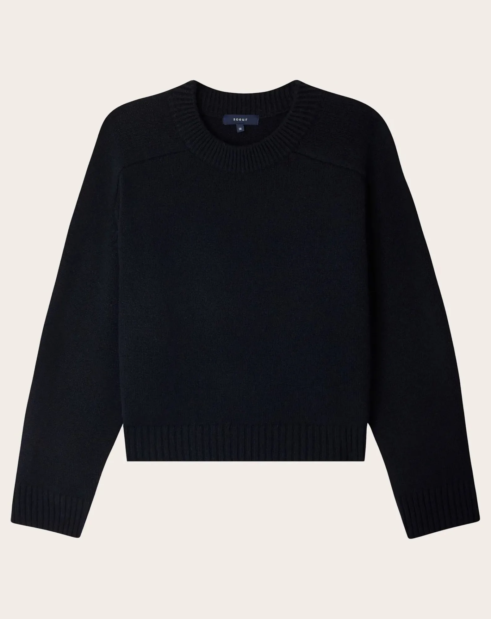 Soeur Pulls, Gilets-Will Merino Wool Sweater Bleu marine