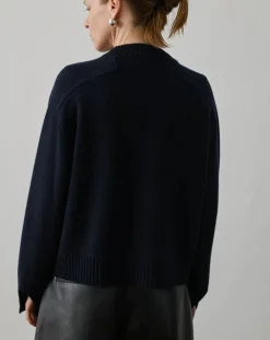 Soeur Pulls, Gilets-Will Merino Wool Sweater Bleu marine