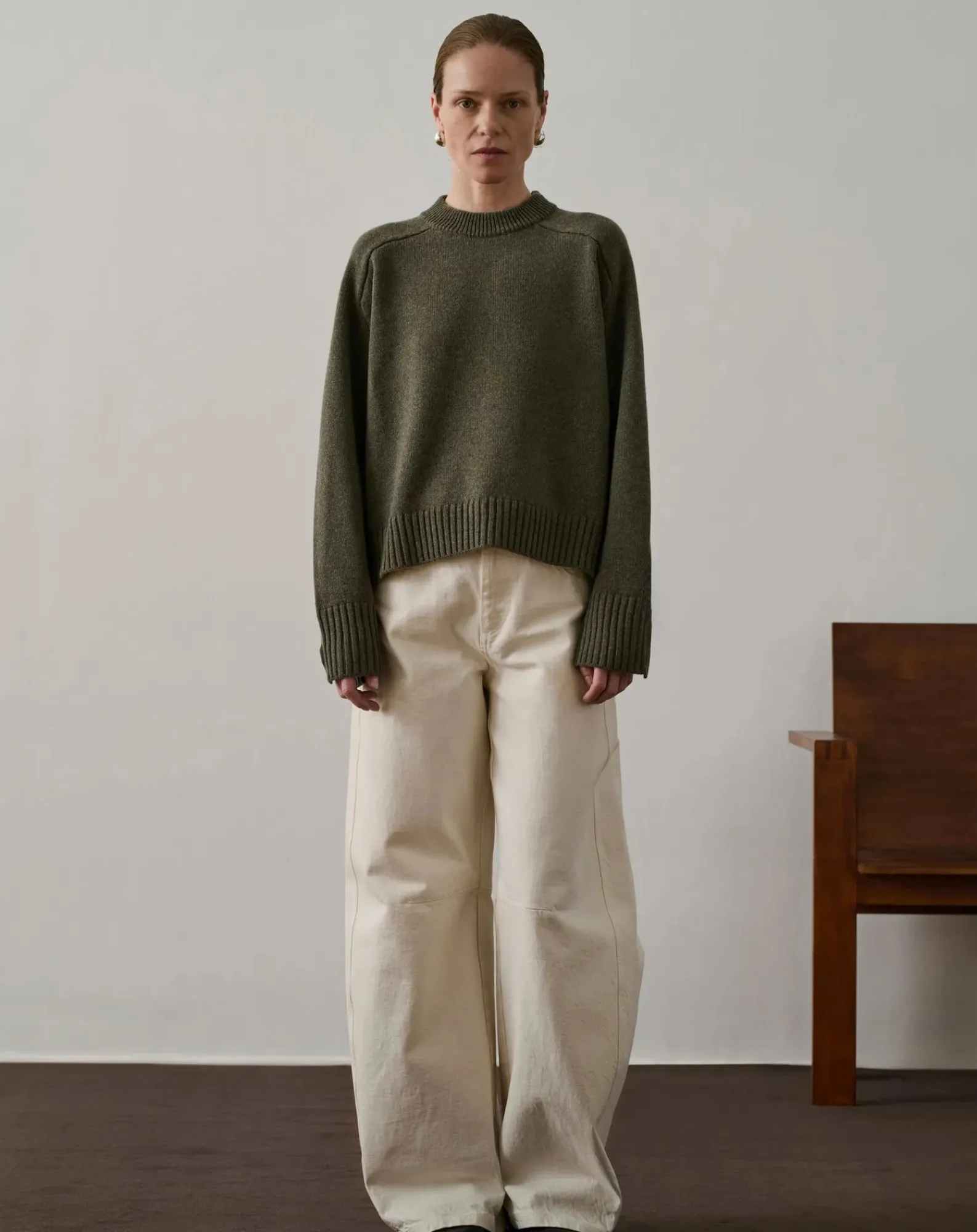 Soeur Pulls, Gilets-Will Merino Wool Sweater Gris chiné