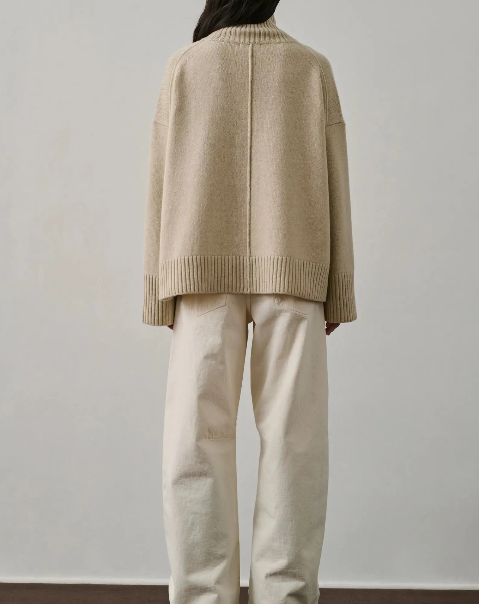 Soeur Pulls, Gilets-William Merino Wool Sweater Ecru chiné