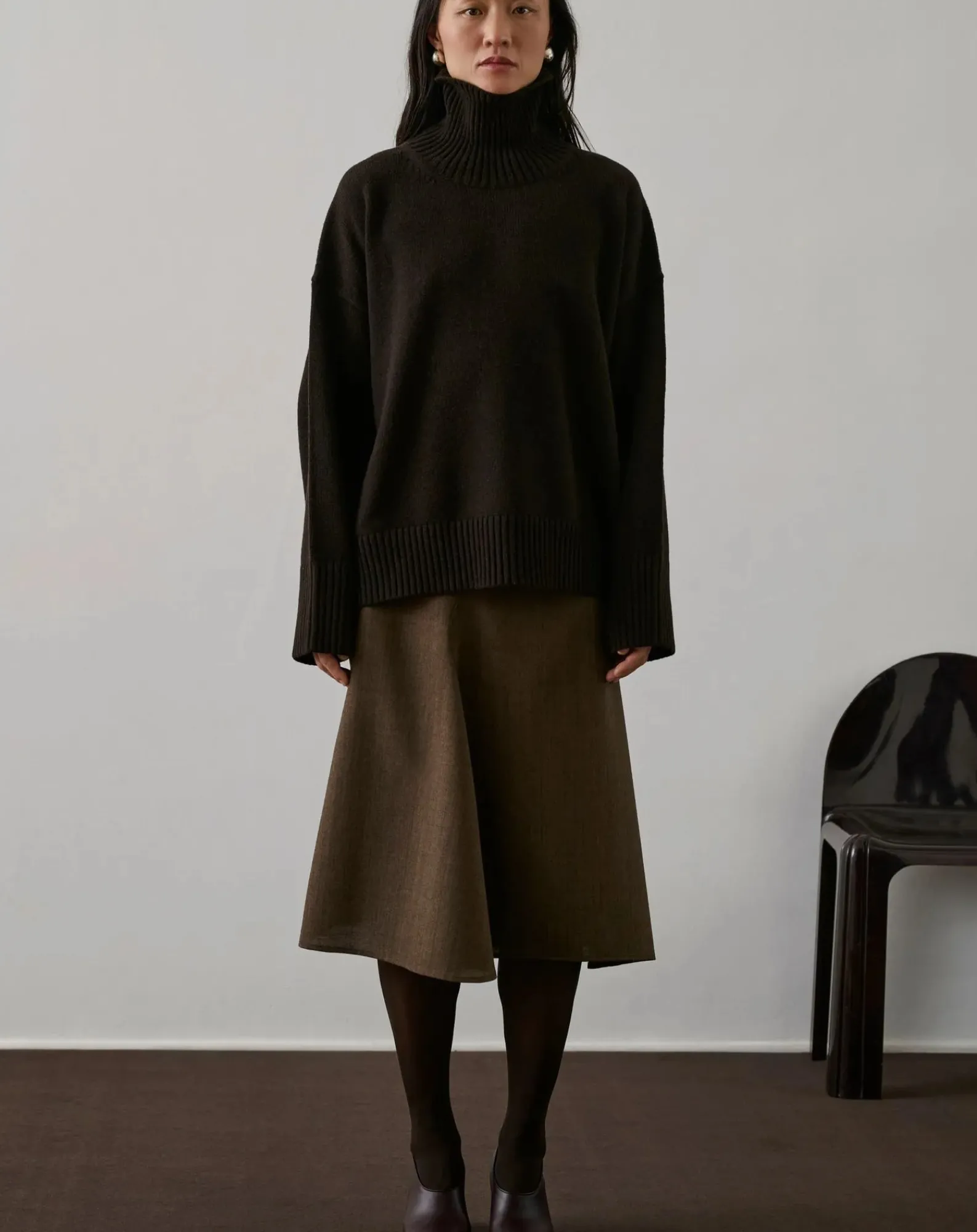 Soeur Pulls, Gilets-William Merino Wool Sweater Chocolat