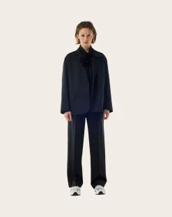 BELLEPIECE Pantalons, Jeans-Wilson Virgin Wool Tailoring Trousers Noir