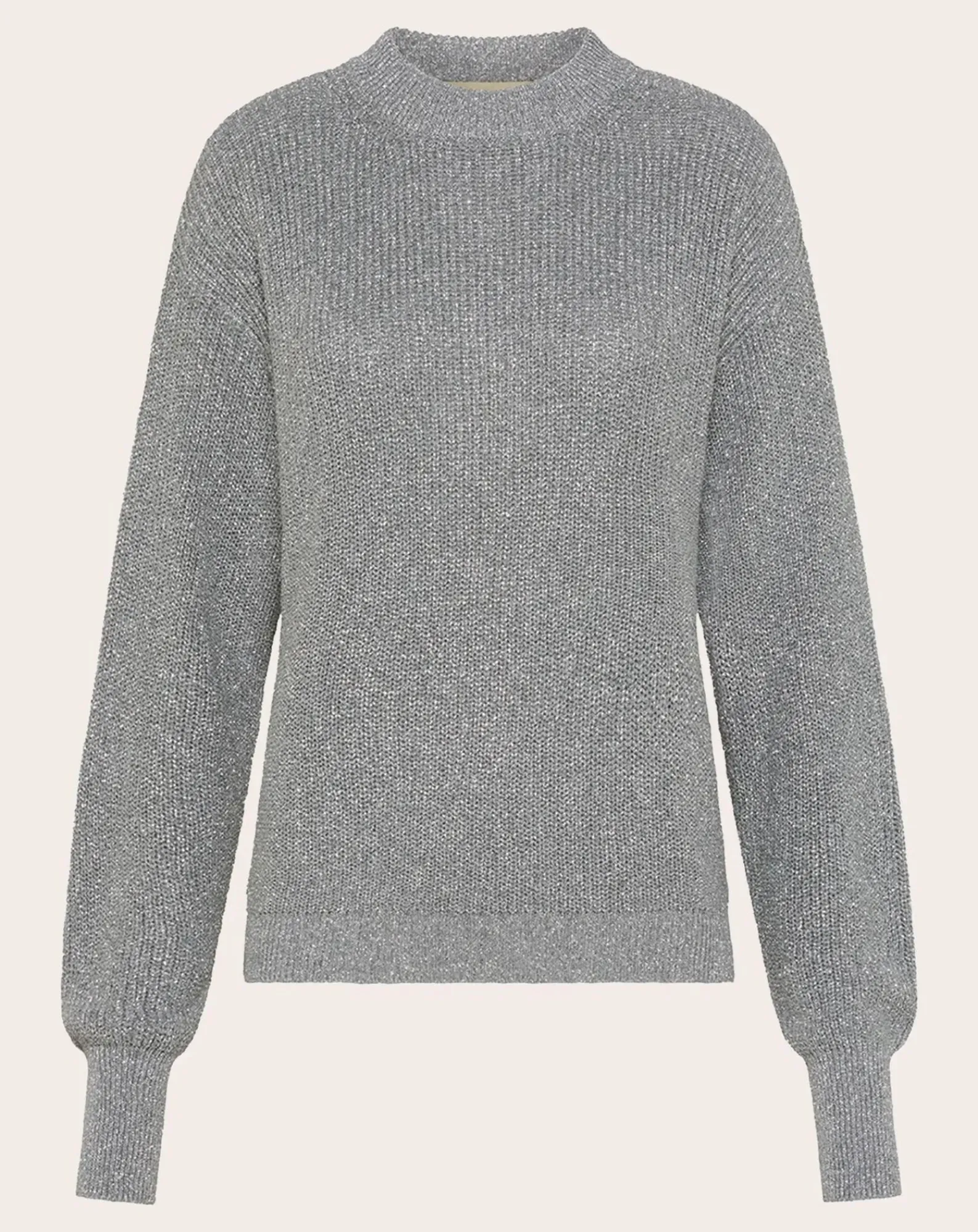 Momoni Pulls, Gilets-Windsor Sweater Metallic Argenté