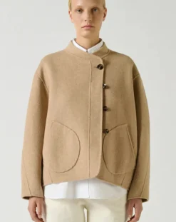 Soeur Vestes, Manteaux-Windsor Woollen Coat Beige chiné
