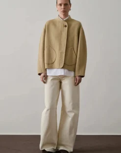 Soeur Vestes, Manteaux-Windsor Woollen Coat Beige chiné