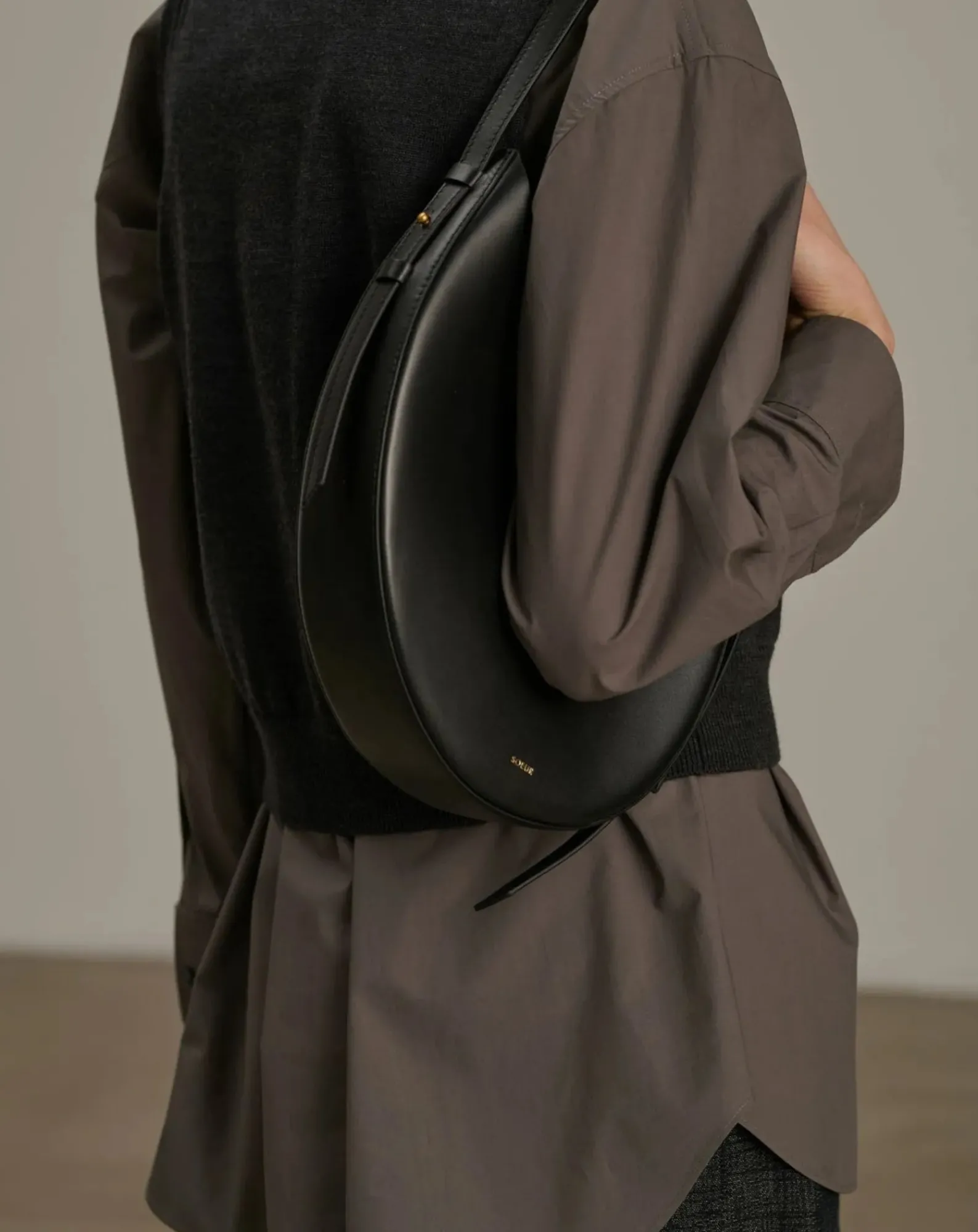 Soeur Sacs À Bandoulière-Wino Leather bag Noir