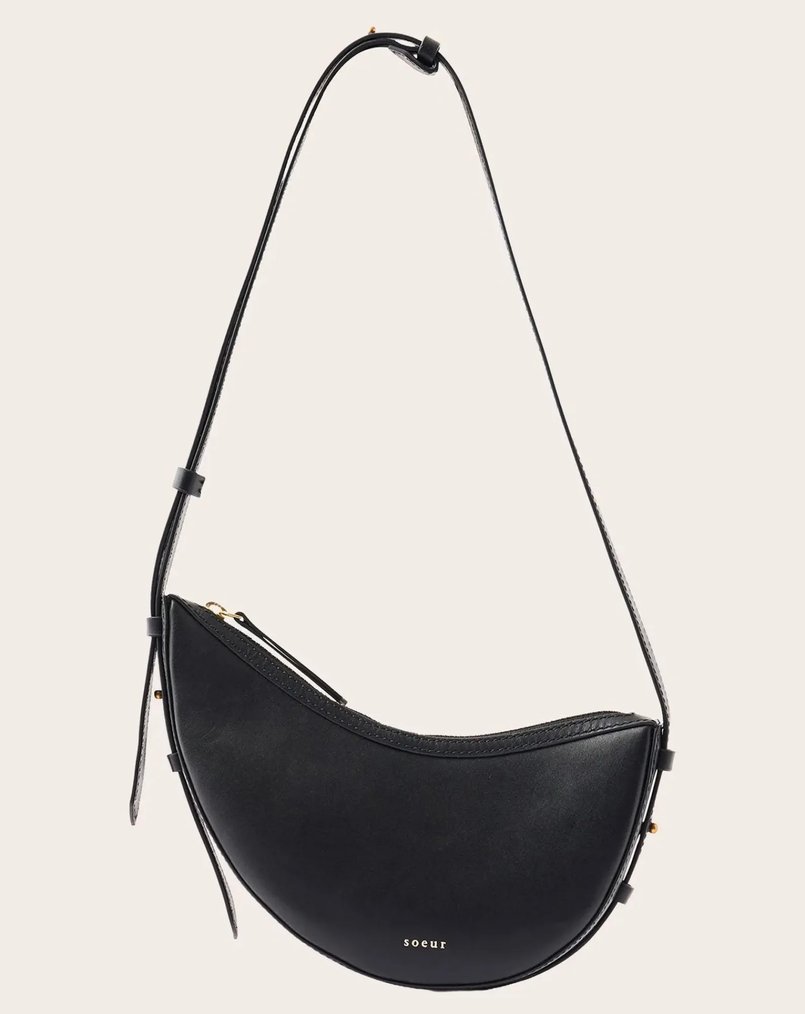 Soeur Sacs À Bandoulière-Wino Mini Leather bag Noir