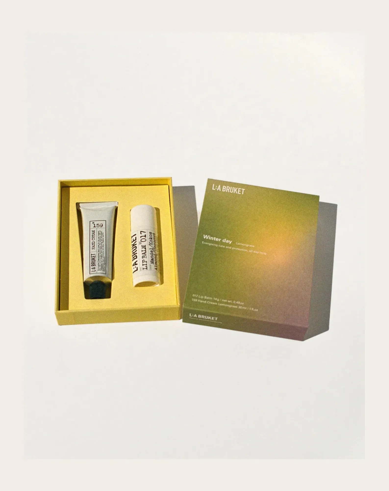 L:A BRUKET Coffrets|Coffrets-Winter Day duo lip and hand set 017 & 158 Non teinté