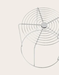 & Tradition Chaises, Tabourets-Wire VP11 stool, Verner Panton Argenté