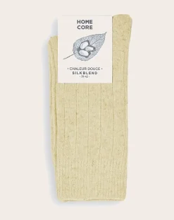 Homecore Chaussettes, Sous-Vêtements-Wool And Silk Socks Ash brown