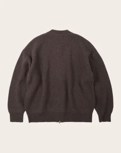 Frizmworks Pulls, Gilets-Wool Deck Zipped Cardigan Marron