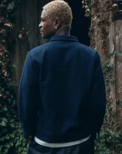 Later Chemises-Wool Epure Overshirt Bleu marine