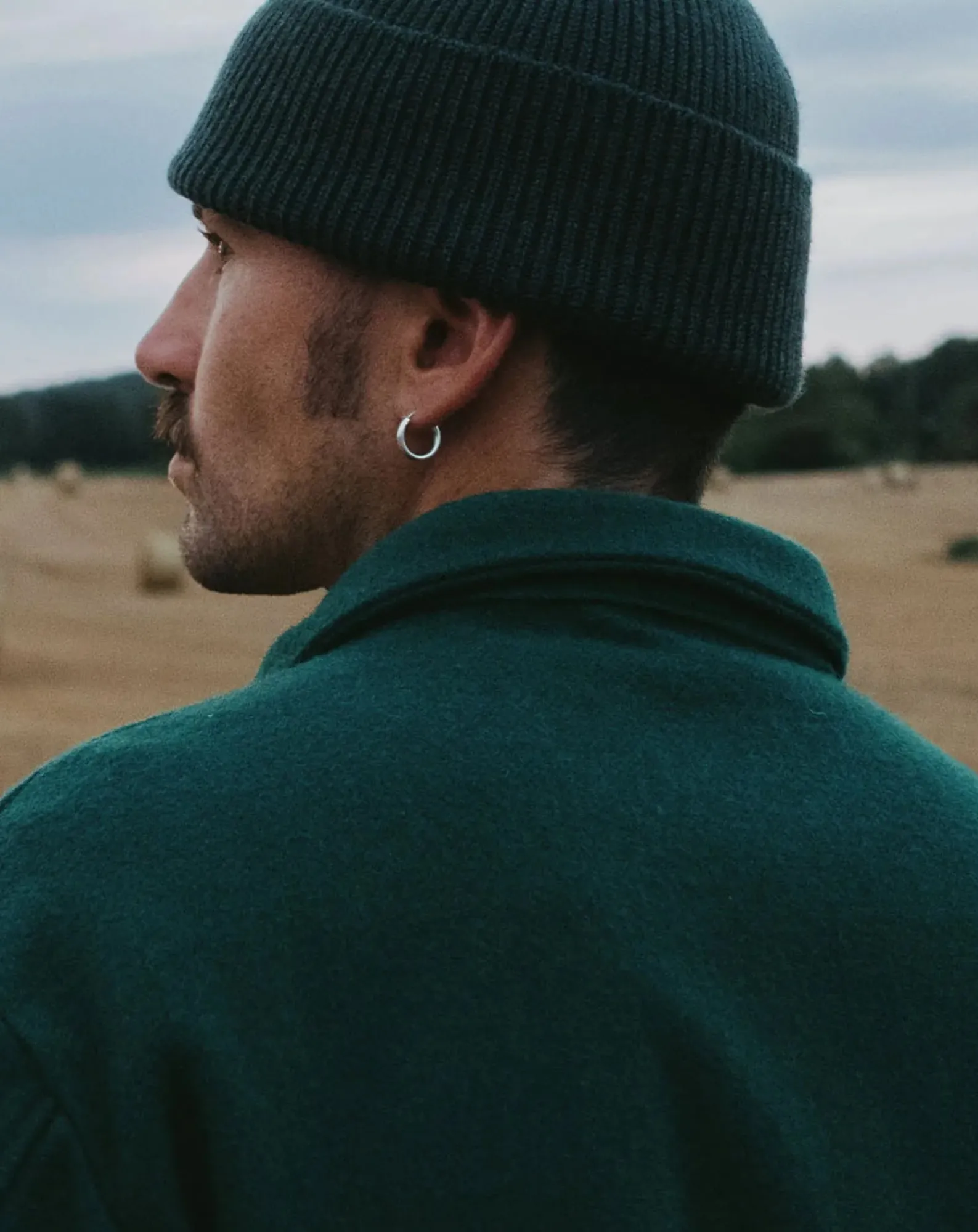 Later Chemises-Wool Epure Overshirt Vert foncé
