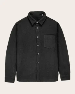 Later Chemises-Wool Epure Overshirt Gris anthracite