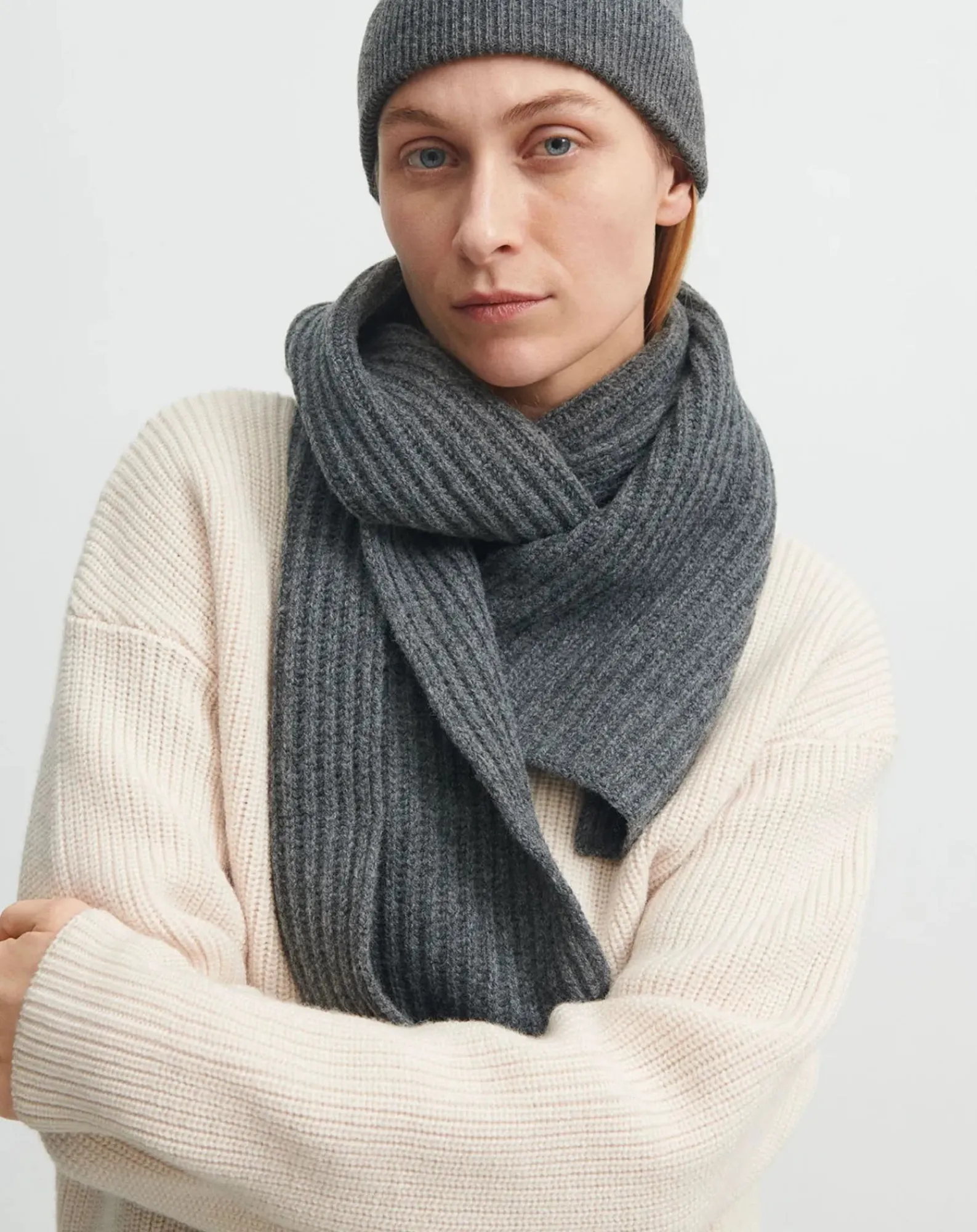 FUB Bonnets, Cagoules, Gants-Wool hat - Women's collection Gris