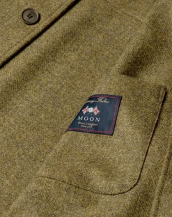 Sunspel Vestes, Manteaux-Wool Jacket Vert kaki