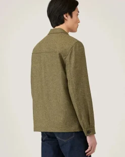 Sunspel Vestes, Manteaux-Wool Jacket Vert kaki
